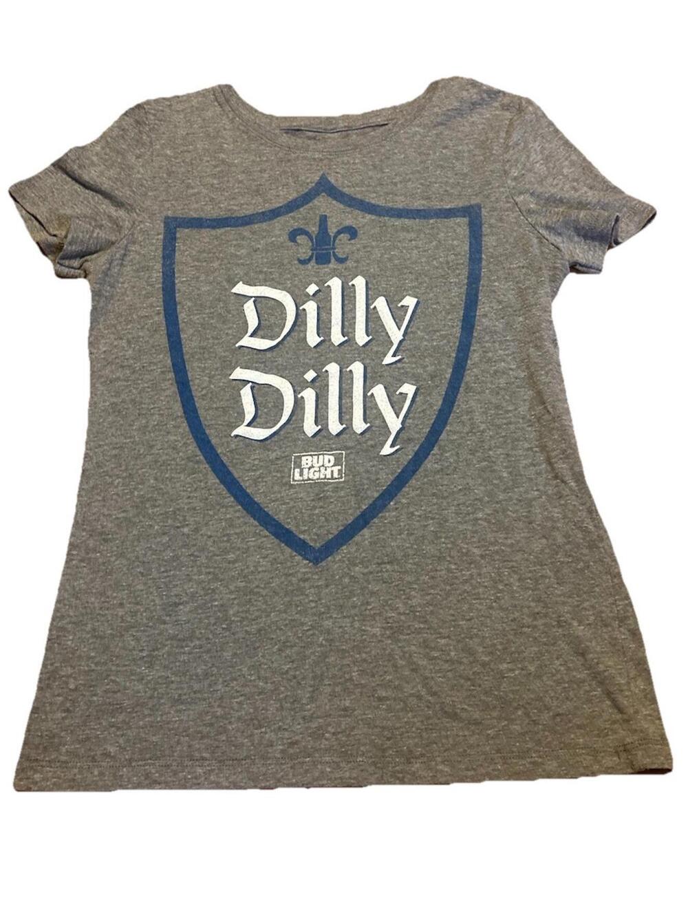 Bud Light Dilly Dilly Gray Graphic T-Shirt Size M